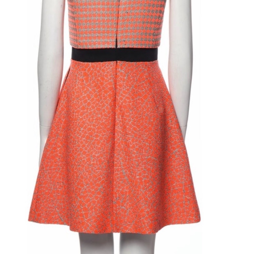 Ted Baker Qiara Tweed Jacquard Pattern Dress Size 4 - Picture 3 of 10